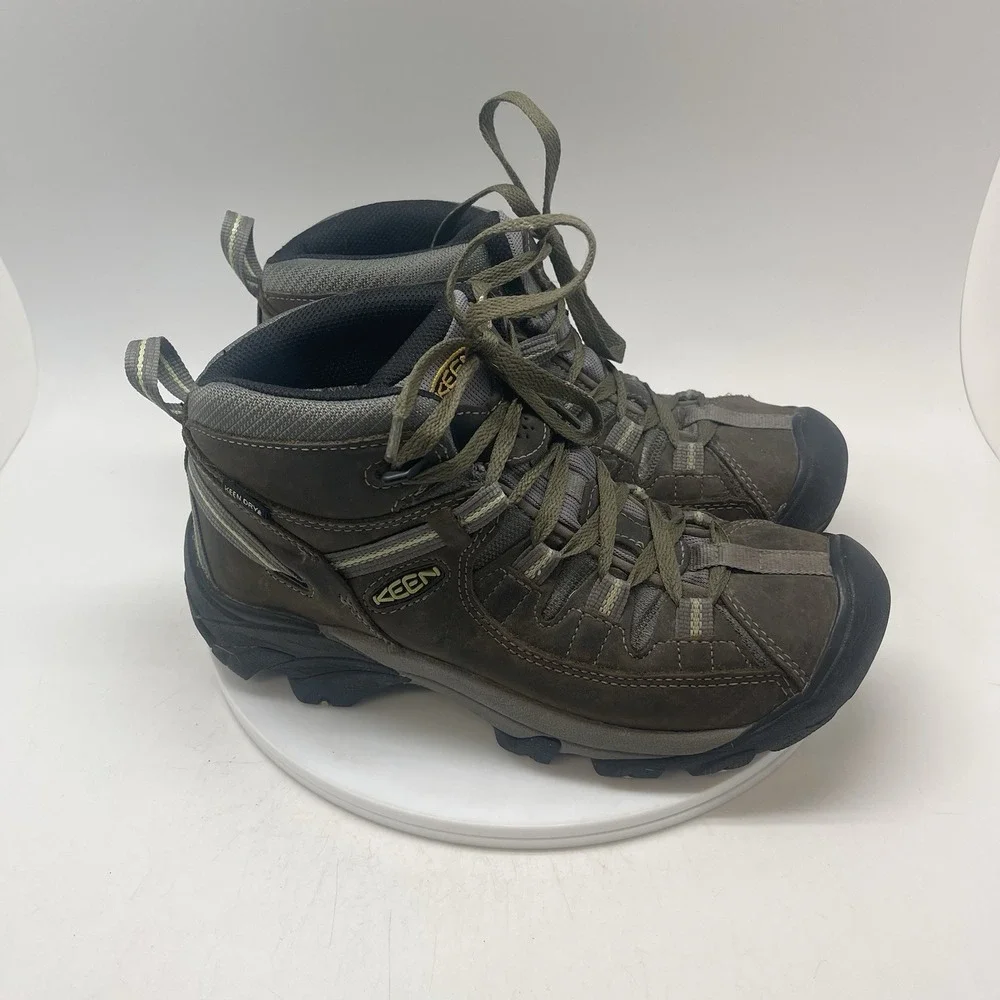 Keen Boots Womens 9.5 Targhee II Mid 1014997 Waterproof Hiking Trail Brown Shoes